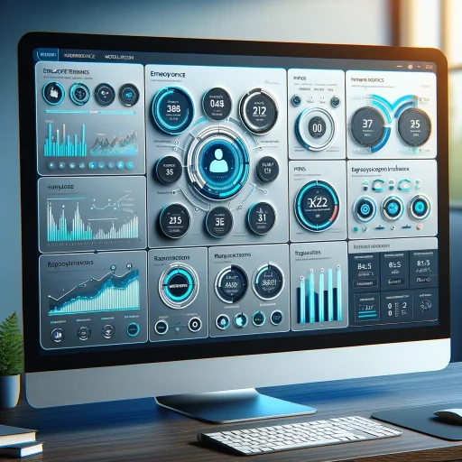 AI generated futuristic HR dashboard